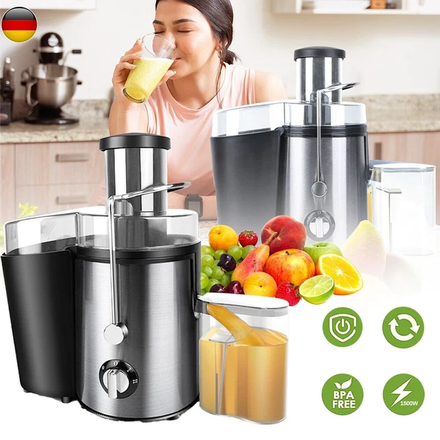 Elektrische Saftpresse Aus Edelstahl - Hochleistung Für Frischen Saft