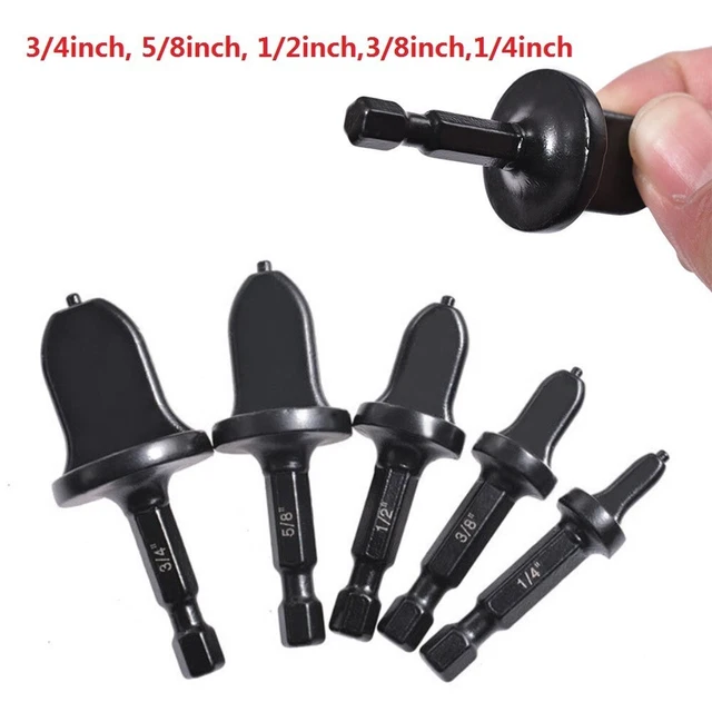 Set di punte trapano utensile espansore tubo con gambo esadecimale 1/4 3/8 1/2 5/8 3/4 7/8 bit HEX 6,35