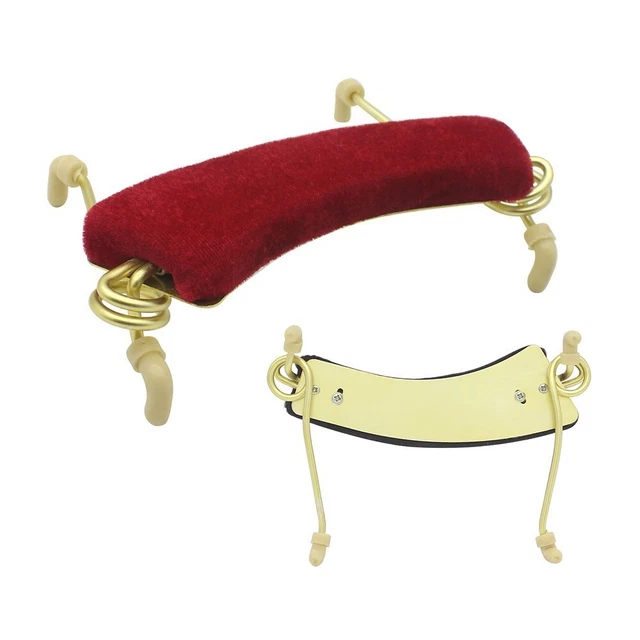 Épaulière Réglable Pour Violon 3/4 Et 4/4 - Alliage Aluminium Rouge, Coussin EVA Doux