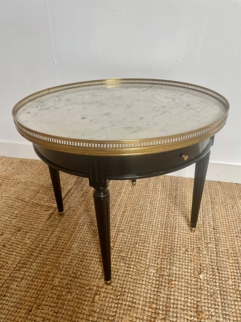 Early 20th Century Antique Ebonised Round Coffee Table