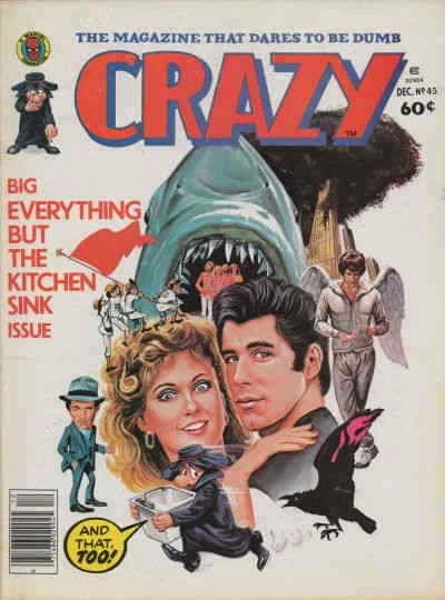 Crazy (Magazine) #45 FN; Marvel | John Travolta Grease cover - we combine shippi