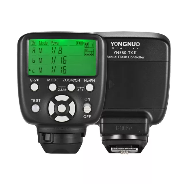 Controlador de disparo de flash inalámbrico YONGNUO YN560TX-N II 2.4G para cámara Nikon