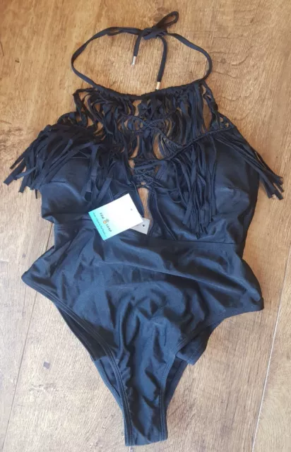 River island black swimming costume hot sale