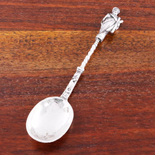 J D SCHLEISSNER & SOHNE 19thC GERMAN HANAU SILVER APOSTLE SPOON NO MONOGRAM