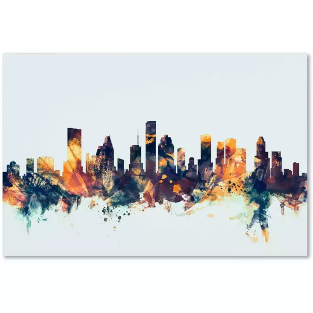 Skyline Blue" Canvas Art by Michael Tompsett