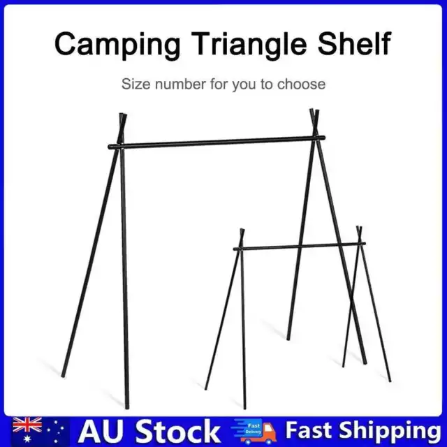 Aluminum Alloy Camping Hanging Shelf Foldable Cookware Pot Pan Rack Outdoor Tool