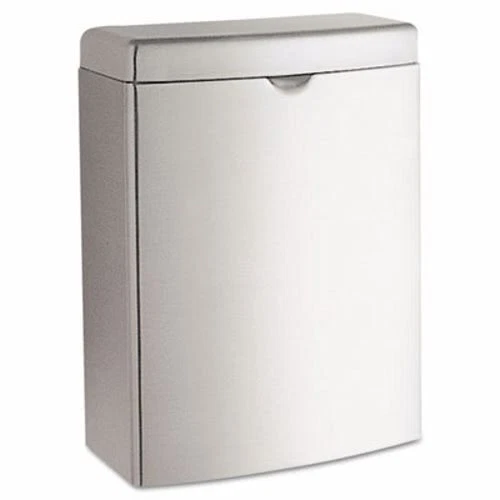 Bobrick Contura Sanitary Napkin Receptacle, Stainless Steel, 1 gal (BOB270)