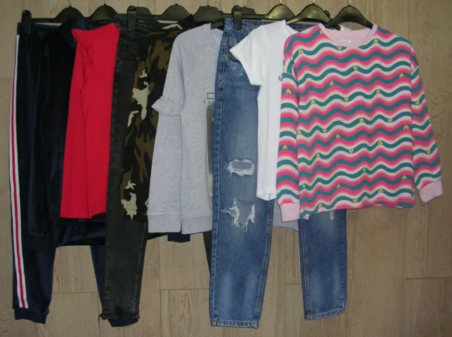 Next Matalan Primark etc Girls Bundle Tops Skirt Jumper Joggers Jeans Age 10-11