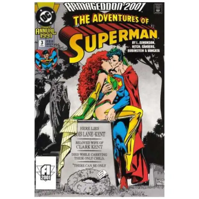Adventures of Superman (1987 series) Annual #3 in VF + condition. DC comics [e"