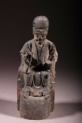 Art Asia Statue Of Dignitary Altar Buddhist 255
