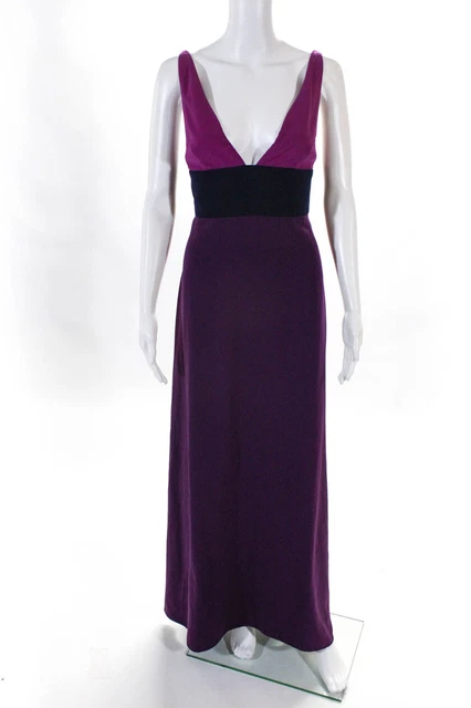Jill Jill Stuart Womens Viola Colorblock Gown Size 8 10575202