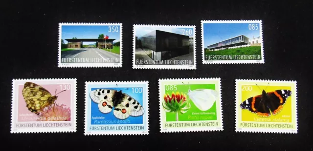 nystamps Liechtenstein Stamp # 1454-1457 1459-1461 Mint OG NH       M29y3124