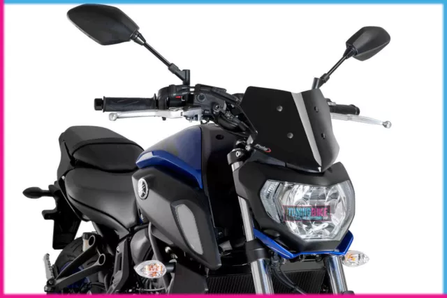 Puig Cupolino Naked N.g. Sport Per Yamaha Mt-07 2019 Nero