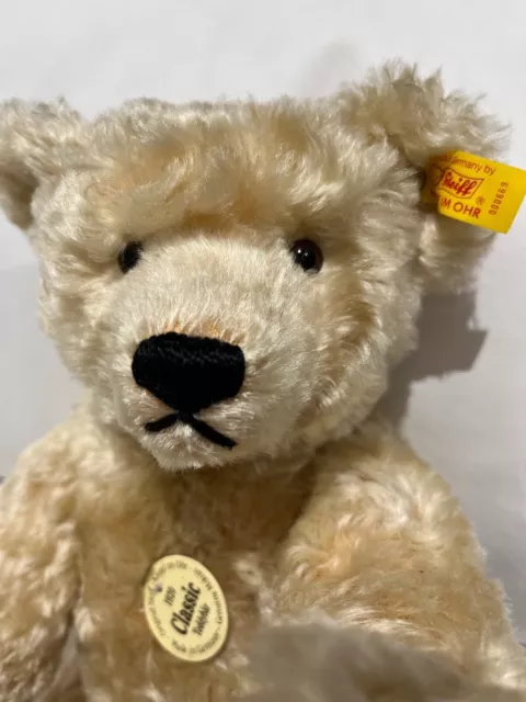 Steiff classic 1920 golden growler teddy bear, new with certificate, collectors 