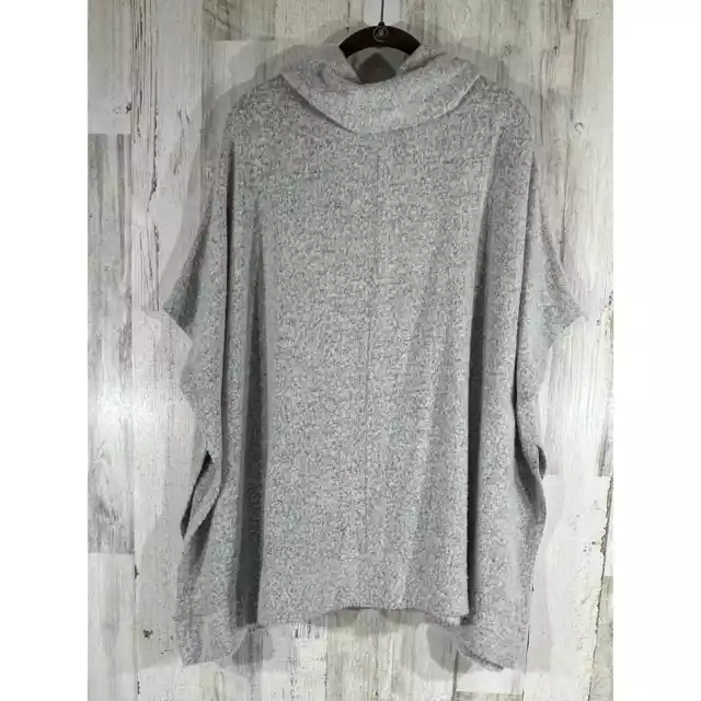 Olive + Oak Womens Gray Poncho Sweater Size XS/Small (Oversized) 2