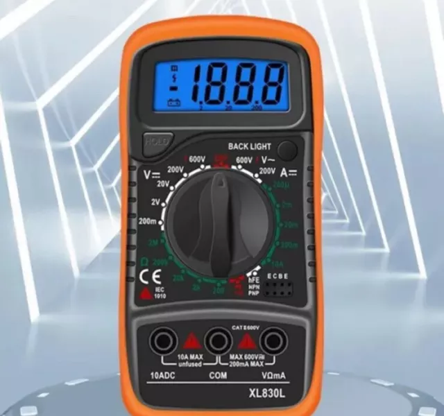 Professional Digital Multimeter Voltmeter Ohmmeter Ammeter Multi Tester Meter 2