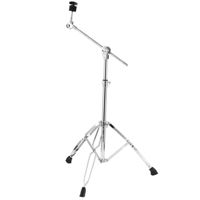 Straight Boom Cymbal Stand Heavy Duty Double Braced Mount Holder Adjustable V8H3