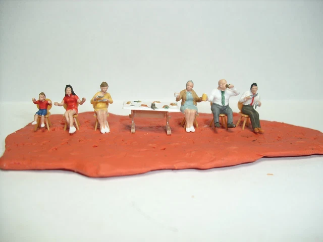 Preiser H0 Figuren-Set Familie Im Tretboot – 1:87, Handbemalt, Perfekt Für Modelleisenbahn & Dioramen