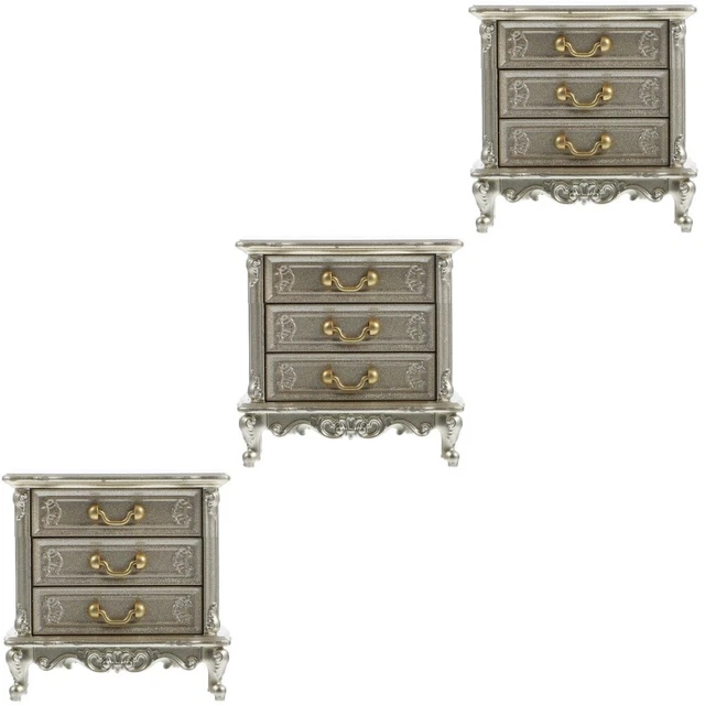 3 pezzi vivido simulato simulato in legno modellino bambola modello layout