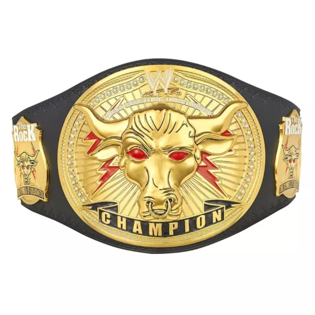 CHAMPIONSHIP BELT WWE Belt The Rock Brahma Bull Replica Championship ...