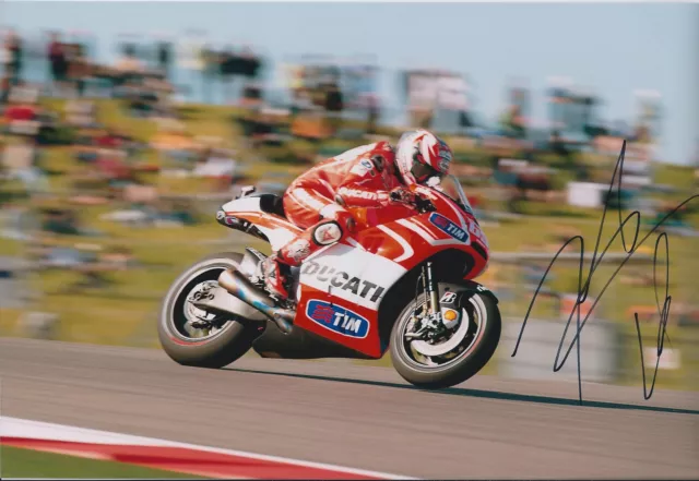 Nicky HAYDEN SIGNED Autograph MotoGP Kentucky KID Ducati 12x8 Photo AFTAL COA