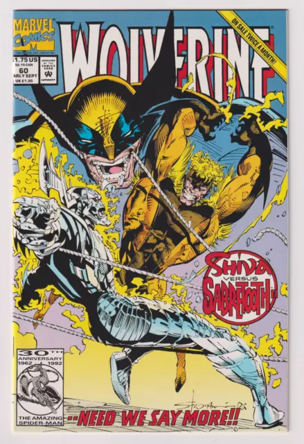 Marvel Comics! Its Wolverine! Issue #60! 1st full app. of Kestrel!