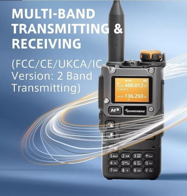 Walkie Talkie Quansheng UV-K6 UV-K5(8) ricetrasmettitore  50-600MHz Full Band 2