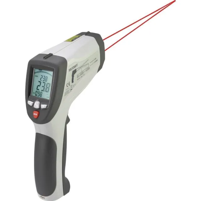 Thermomètre infrarouge VOLTCRAFT IR 2201-50D USB Optique 50:1 -50 - 2200 °C