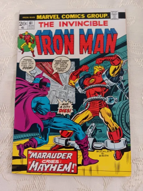 THE INVINCIBLE IRON MAN Comic Vol. 1 No. 61 (Marvel August 1973) 9.4 VERY NICE!