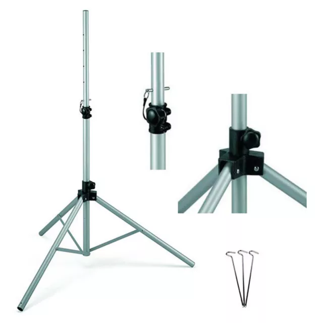 Dreibein Stativ Stahl 1,5 m SAT Schüssel Camping Balkon Ständer Mobile Tripod