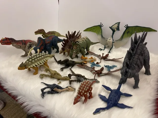 Jurassic World Jurassic Park Mixed Dinosaur Lot - 19 Items 🔥🔥