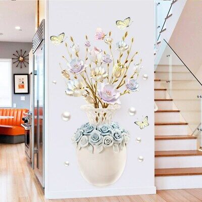 Wall Stickers XXL Vase Flower Wall Tattoo Art Decal Home Decor all Room Mural