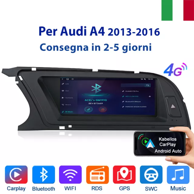 6+128GB 8Core Carplay Android Pour Audi A4 2013-2016 Autoradio GPS Navi WIFI DAB