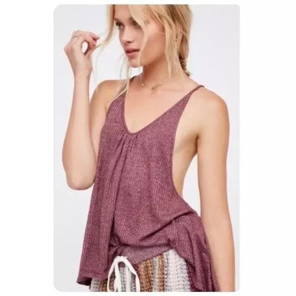 Intimately Free People Wear Me Now Racerback Swing Spaghetti Strap Tank sz S