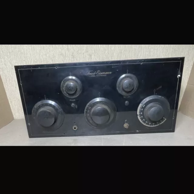 Antique 1920s Freed Eisemann Tube Radio Receiver Model FE-15 No 25900