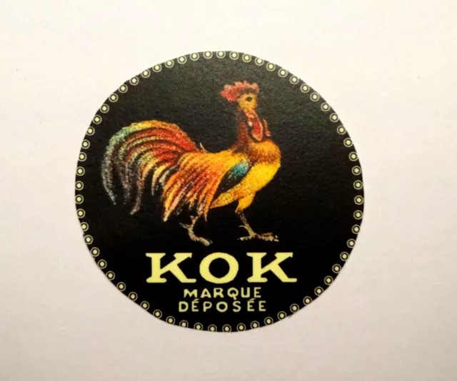 Pathé KOK Projecteur  (1912)     Decalcomanie    LOGO   Pathé Coq