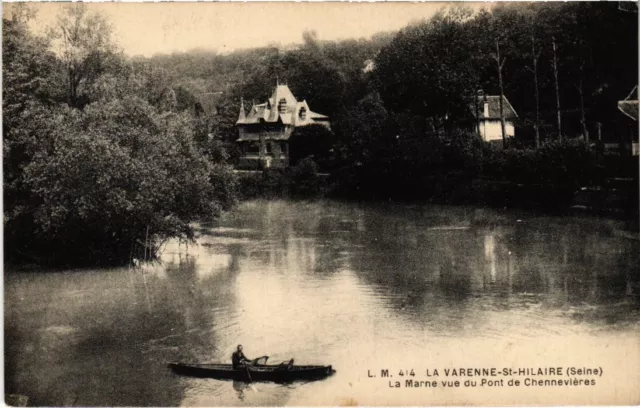 CPA La Varenne La Marne vue du Pont de Chennevieres (1347626)