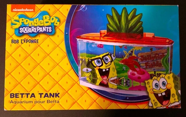 Penn Plax SpongeBob Squarepants Betta Fish Tank Aquarium New in Sealed Box