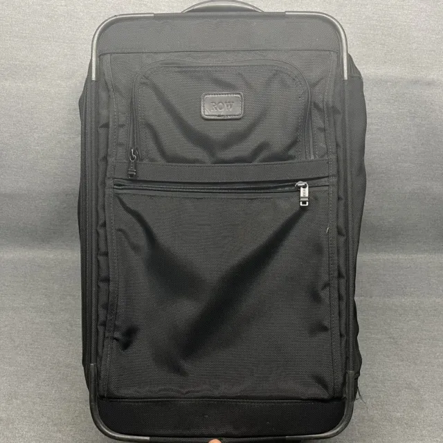 Tumi Alpha 22” Rolling Carry-On Expandable Suitcase Ballistic Nylon Black 2279D3