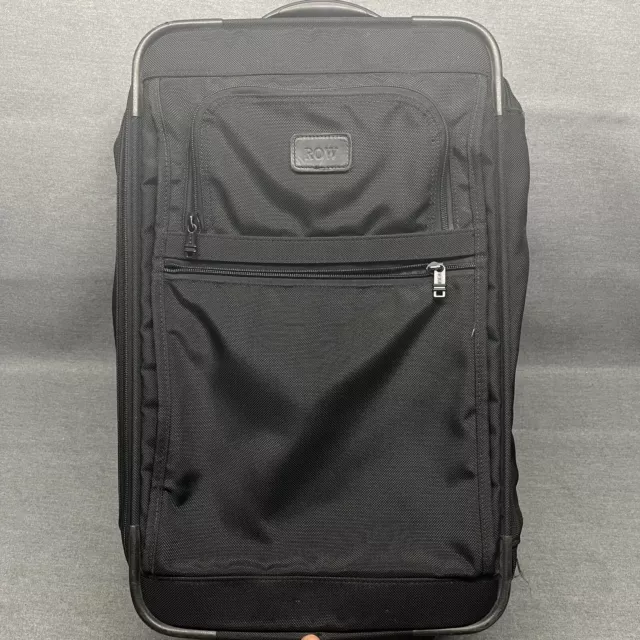Tumi Alpha 22” Rolling Carry-On Expandable Suitcase Ballistic Nylon Black 2279D3