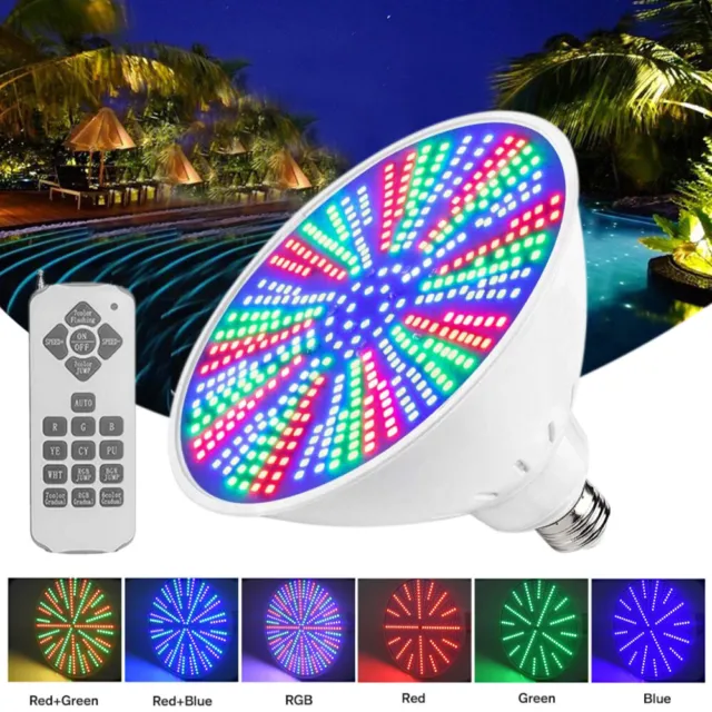 48W DC 12V RGB LED Color Changing Underwater Swimming Inground Pool Light NEW