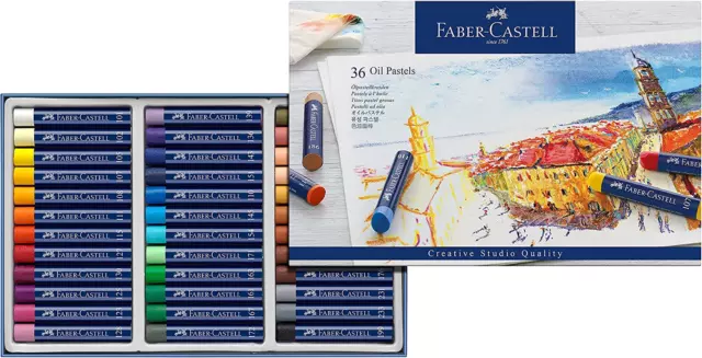 Rich Creative Studio Oil Pastels, Assorted – Cardboard Box of 36, (18-127036), M