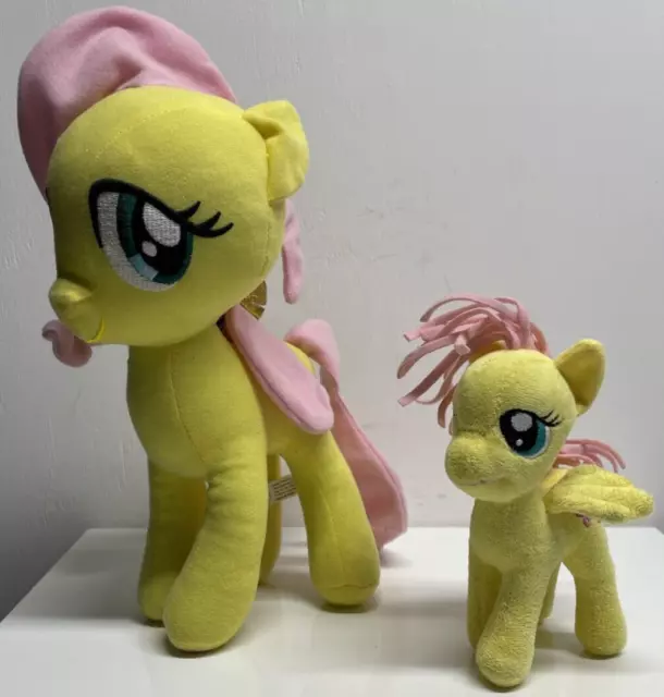 2X MY LITTLE Pony Twilight Fluttershy Plush 17cm small yellow soft