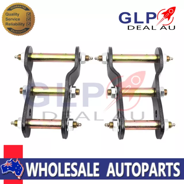 Rear Extended Greasable Shackles 2" Lift Kit For Toyota Hilux Vigo KUN26 05-2014