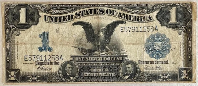 1899 - $1 One Dollar - Silver Certificate - Black Eagle - Elliott White - Fr 235