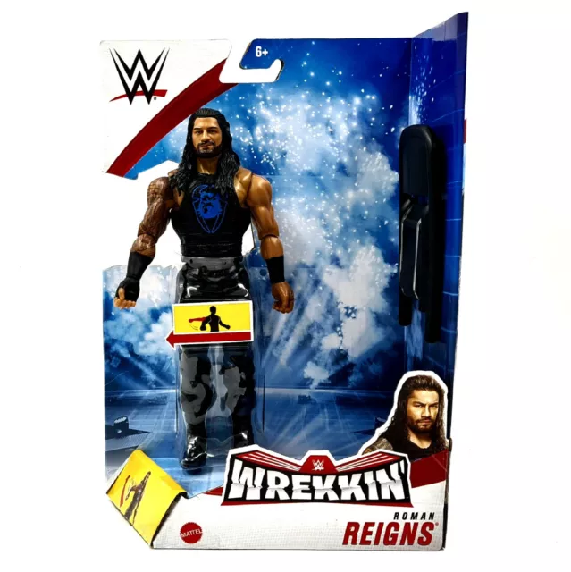 ROMAN REIGNS | NEU OVP ca. 15cm WWE WRESTLING ACTIONFIGUR MATTEL WREKKIN FIGURE