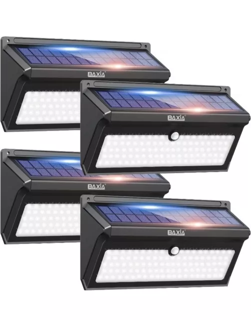 BAXIA TECHNOLOGY Solar Light Outdoor Waterproof LED Wireless Security Motion Sen