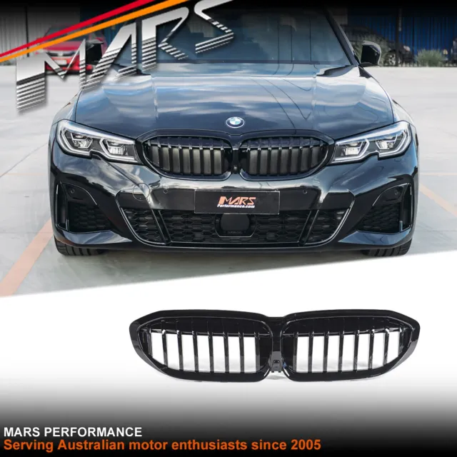 BLACK BUMPER BAR Grill Grille for BMW 3-Series G20 G21 18-22 Pre LCI & M  Sport $139.99 - PicClick AU