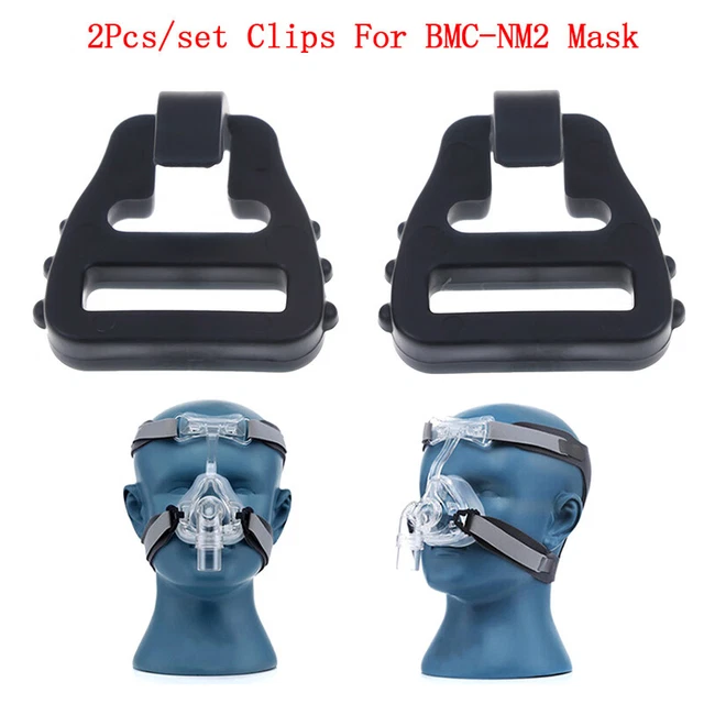 2 piezas/juego de clips para sombreros para varias máscaras nasales Mirage Series CPAP BMC NM2 DE
