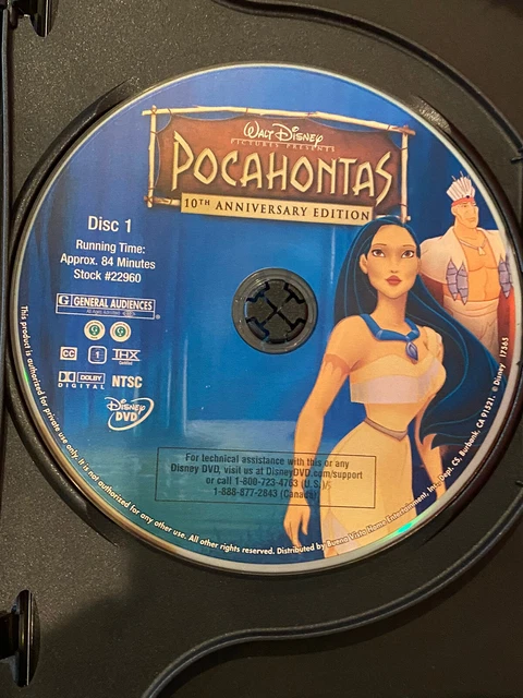 Walt Disney Pocahontas 10th Anniversary Edition 2- Disc Set DVDs 2005 Release 6